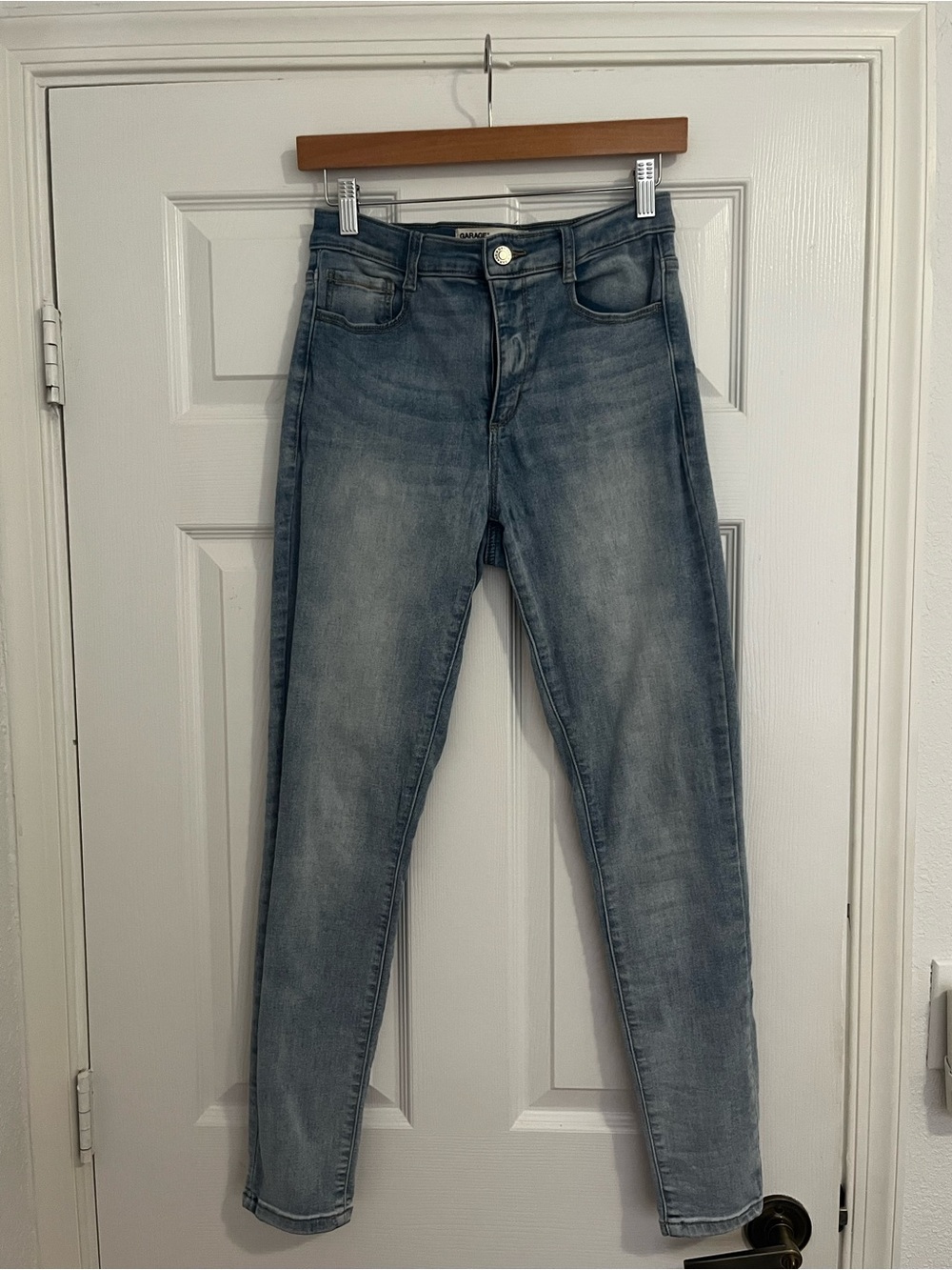 Garage Light Wash Skinny Jeans